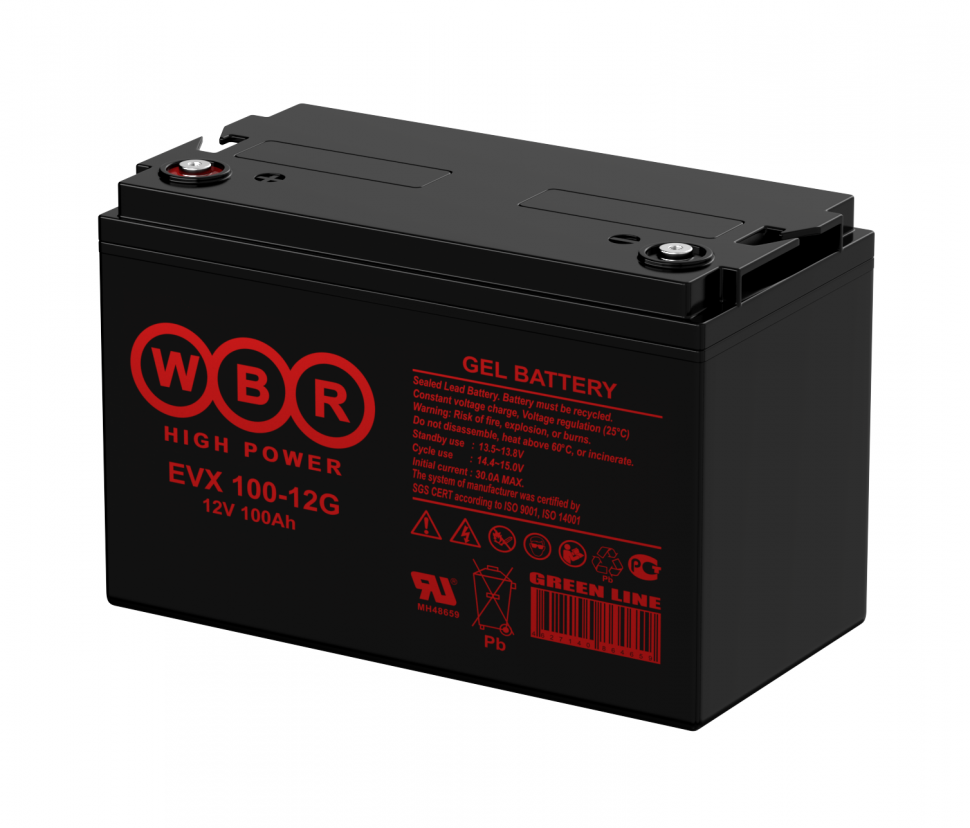 Аккумулятор тяговый WBR EVX100-12G (GEL)