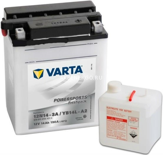 Аккумулятор мото Varta YB14L-A2