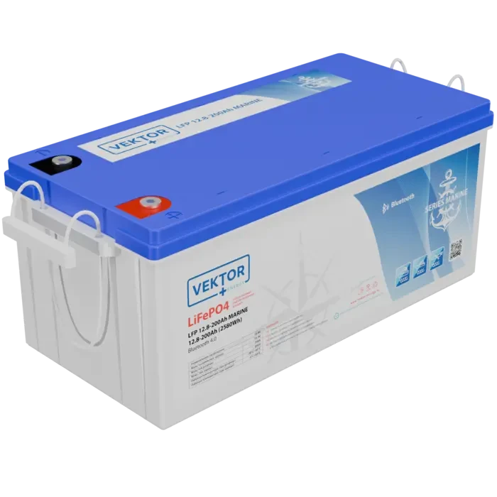 Литий-ионный аккумулятор Vektor LFP BLOCK 12.8-200 Marine (12.8v 200ah)