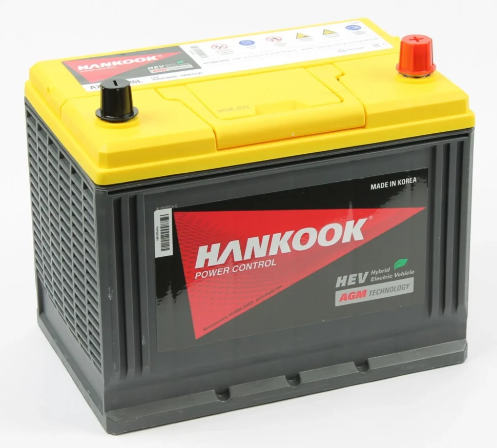 Аккумулятор HANKOOK Start-Stop Plus 6СТ-75.0 (65D26L) AGM
