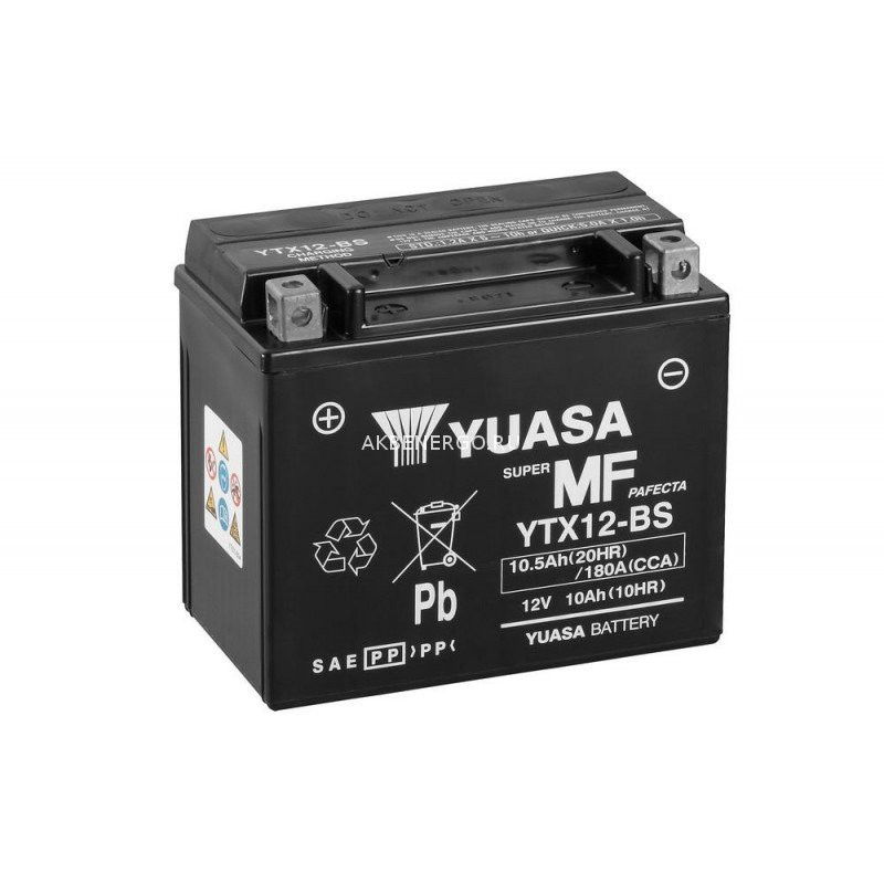 Аккумулятор YUASA YTX12-BS