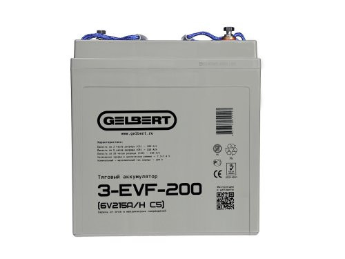 Тяговый аккумулятор Gelbert 3-EVF-200 (6V215A/H C5)