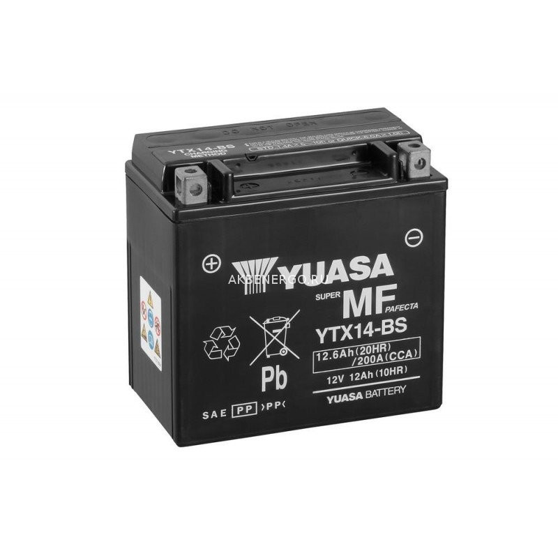 Аккумулятор YUASA YTX14-BS