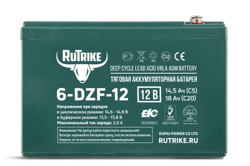 Тяговый аккумулятор Rutrike 6-DZF-12 (12V13A/H C3)
