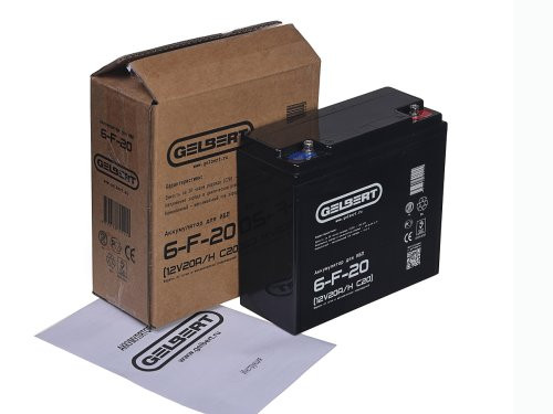 Аккумулятор для ИБП Gelbert 6-F-20 (12V20A/H C20) Аккумулятор для ИБП Gelbert 6-F-20 (12V20A/H C20)