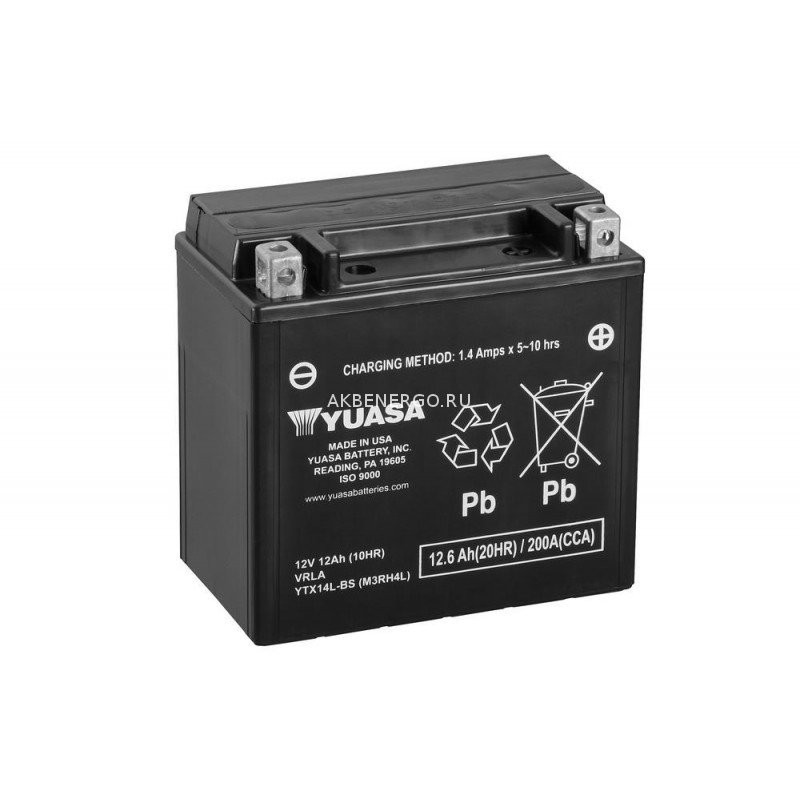 Аккумулятор YUASA YTX14L-BS