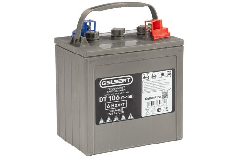 Тяговый WET аккумулятор Gelbert DT106 (T-105) 6V185A/H C5