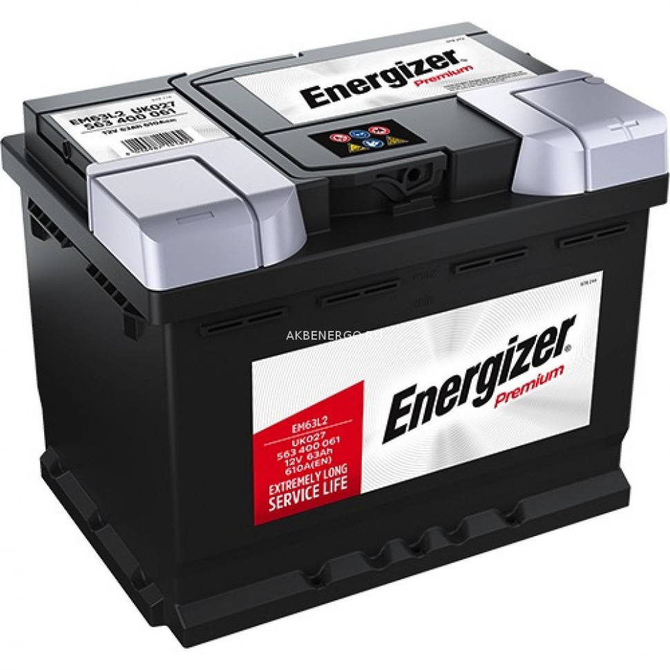 Автомобильный Аккумулятор Energizer Premium EM63L2