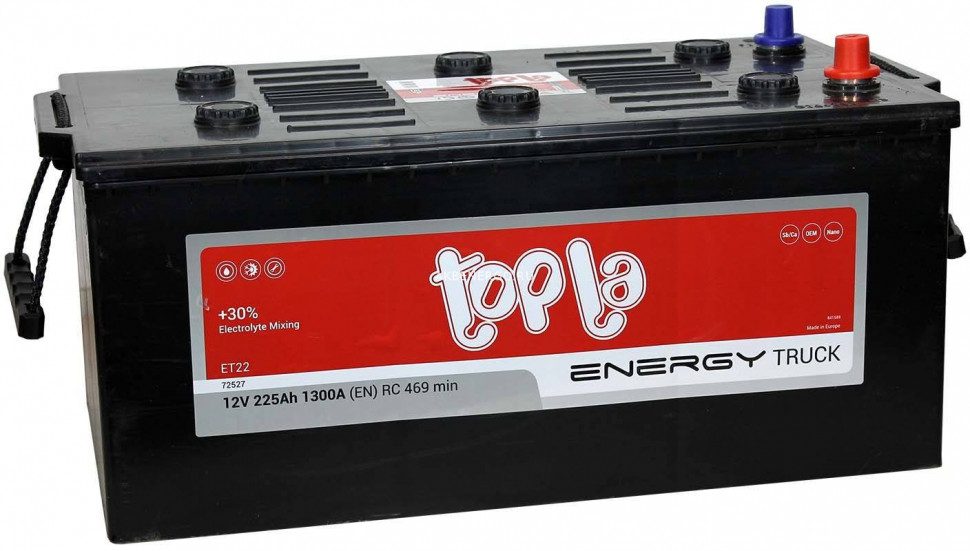 Аккумулятор TOPLA Truck 72527 ET22 (957912) 225