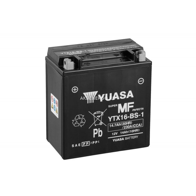 Аккумулятор YUASA YTX16-BS-1