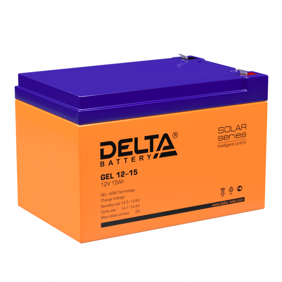 Аккумулятор Delta GEL 12-15