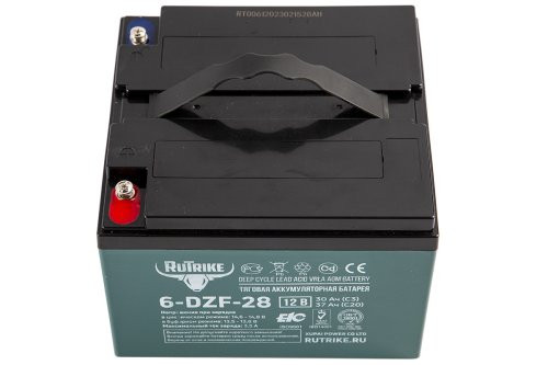 Тяговый аккумулятор Rutrike 6-DZF-28 (12V28A/H C3)