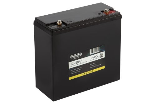 Литиевый тяговый аккумулятор Gelbert LiFePO4 (12V/20Ah/20A) [6-DZF-20, 6-DZM-20]