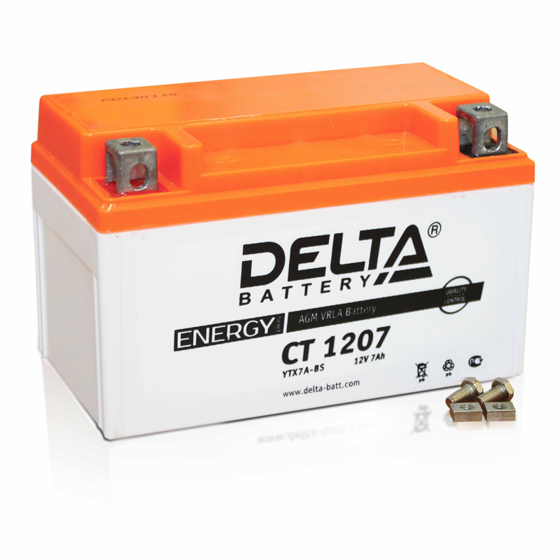 Мотоаккумулятор Delta CT1207 AGM (YTX7A-BS)
