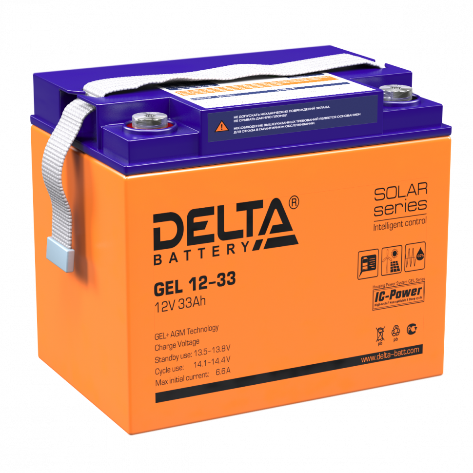 Аккумулятор Delta GEL 12-33