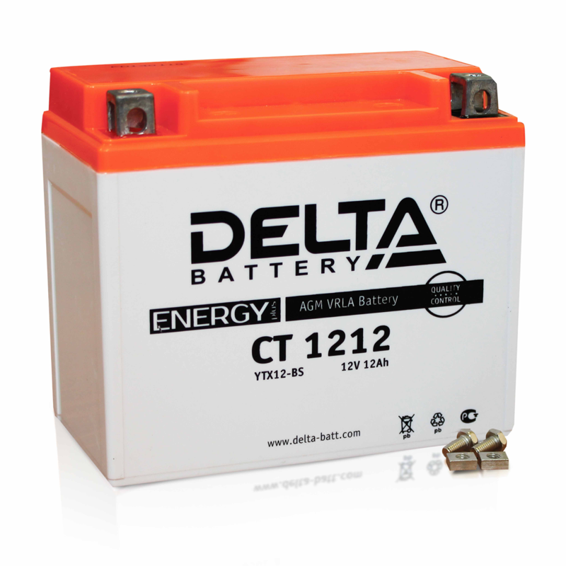 Мотоаккумулятор Delta CT1212 AGM (YTX14-BS, YTX12-BS) Мотоаккумулятор Delta CT1212 AGM (YTX14-BS, YTX12-BS)