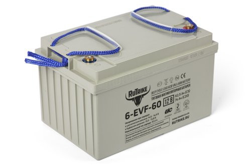 Тяговый аккумулятор Rutrike 6-EVF-60 (12V60A/H C3)