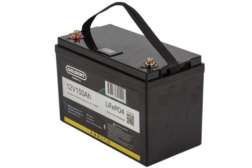 Литиевый тяговый аккумулятор Gelbert LiFePO4 (12V/150Ah/150А) [6-EVF-150] Bluetooth