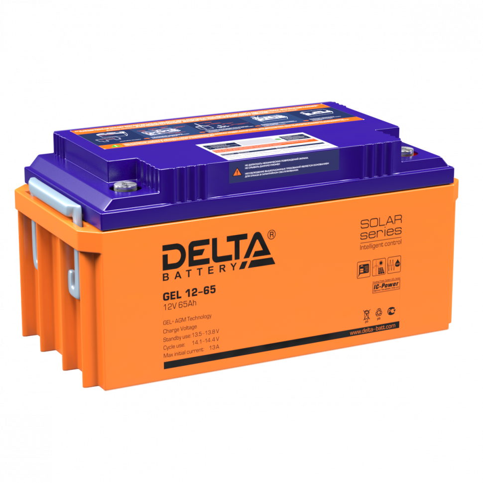 Аккумулятор Delta GEL 12-65