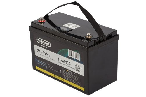 Литиевый тяговый аккумулятор Gelbert LiFePO4 (24V/65Ah/65A) BT/Display Литиевый тяговый аккумулятор Gelbert LiFePO4 (24V/65Ah/65A) BT/Display