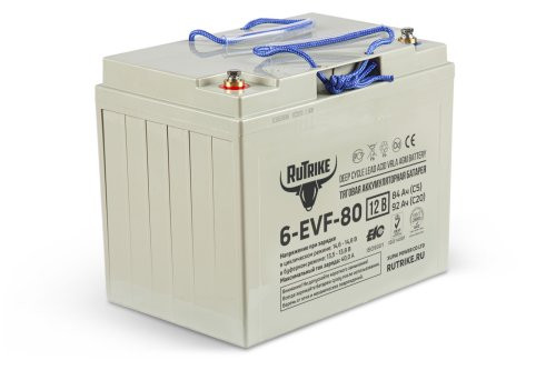 Тяговый аккумулятор Rutrike 6-EVF-80 (12V80A/H C3)